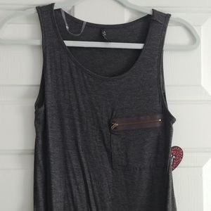 Cute and edgy dark grey tank top
